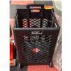 BLACK FOLDING SHOPPING CART/TROLLEY