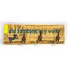 Image 1 : CAST IRON DOG LEASH SIGN HOLDER, & BABE CAVE SIGN