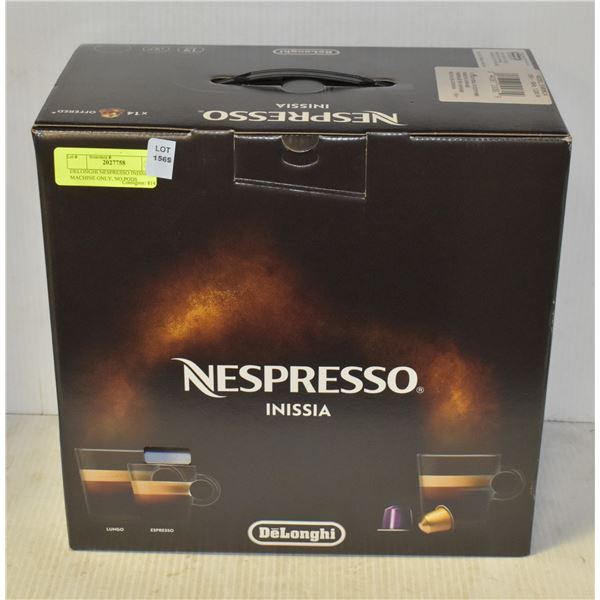 DELONGHI NESPRESSO INISSIA, MACHINE ONLY, NO PODS