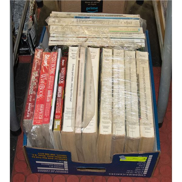 FLAT OF SEARS CATALOGUES