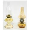 Image 1 : 2 VINTAGE OIL LAMPS & HURRICANE