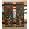 Image 1 : PAIR OF 12" X 36" 3D METAL WALL ART PICTURES