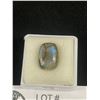 Image 2 : Natural Labradorite 7.935 ct. 14.19 x 10.09 x 5.63 mm. Cushion Cabochon - Translucent Brazil- Untrea