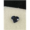 Image 2 : Dark Blue Sapphire 0.83 ct. Heart Cut - Opaque - Excellent Luster Madagascar- Untreated