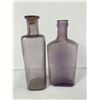 Image 2 : 4 Vintage Purple Glass Bottles