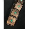 Image 2 : Vintage Etched Copper Belt w/ Inset Stones and CopperHorse Pin