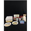 Image 1 : Miscellaneous Collectible Cat Lot. Figuriens, Plates, Christmas Decorations Etc