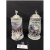 Image 1 : 2 Wolf Beer Steins, Very Decorative