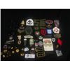 Image 1 : Misc Vintage Military Lot Cloth Patches, Pins Buttons Etc