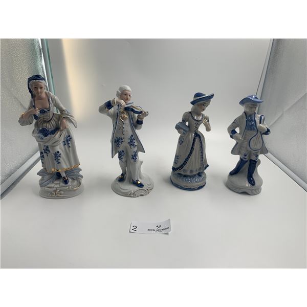 Porcelain Figurines - Classical Music Quartet Scene