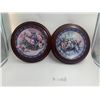 Image 1 : Lena Liu's Basket Bouquets Collection - "Roses" and "Pansies" - Framed Plates