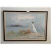 Image 1 : Framed Oil on Canvas Painting - Artist Illegible