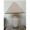 Image 1 : Pink Lamp - Painted Glass Base