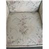 Image 2 : Upholstered Chair w/ Floral Pattern with Round Wooden Side Table