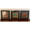 Image 1 : 3 x Framed Artworks By Arnie Fisk - "Bamboo Bowl", "Blossom Bowl", and "Dragonfly Bowl"