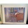 Image 3 : "Bedroom in Arles" by Vincent Van Gogh - Print on Foam, Canvas Print of Church, and Ornate Frame