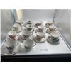 Image 1 : 14 x Teacups w/ 13 x Matching Saucers