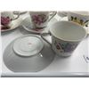 Image 3 : 14 x Teacups w/ 13 x Matching Saucers