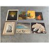 Image 1 : 6 x Assorted Paintings - Includes 1 x Framed Painting  and 1 x Framed Print by E.D.W Peterson