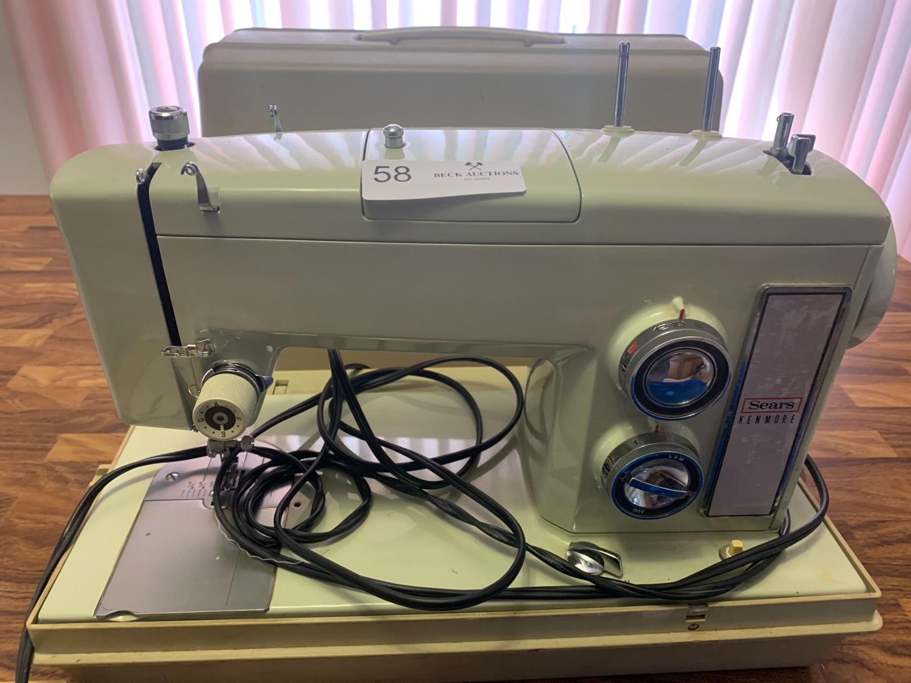 Vintage Sears Kenmore Electric Sewing Machine Model 1755 w/ Bobbins and