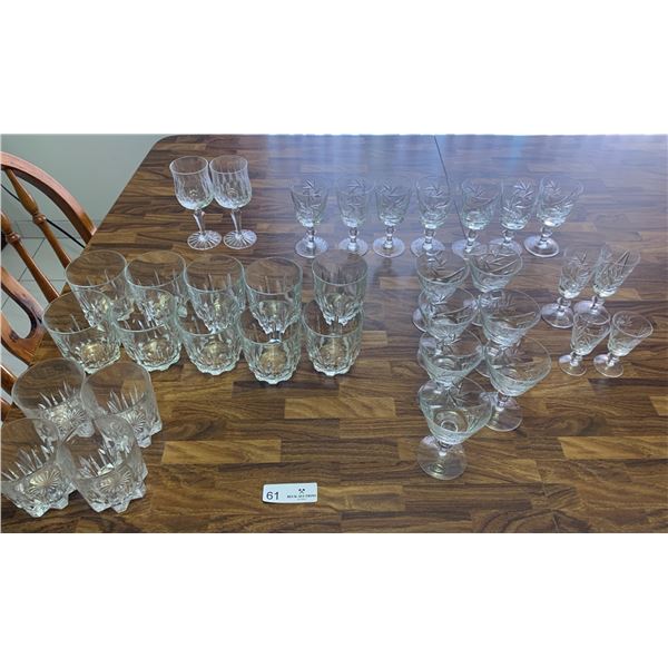 Assorted Crystalware