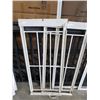 Image 2 : 2 MESH SLIDING PATIO SCREEN DOORS 28 INCHES WIDE x 78 INCHES TALL AND 2 METAL ADJUSTABLE WINDOW BARS