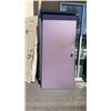 Image 1 : 3 FOOT WIDE X 79 INCH TALL METAL DOOR WITH METAL FRAME INSIDE DIMENSIONS 3 FOOT WIDE X 80 INCH TALL