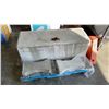 Image 1 : CONCRETE TROUGH/ PLANTER - 46 INCHES WIDE, 23 DEEP, 15 TALL WITH STAND 17 INCHES WIDE, 9 DEEP, 3 TAL