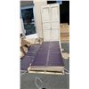 Image 1 : 6 CLOSET DOORS 5 BIFOLD 35 INCH WIDE X 80 INCH TALL, ONE SET IN FRAME, 3 FOOT WIDE X 81 1/2 INCHES T