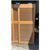 Image 2 : 3 SLIDING SHUTTER DOORS 33 INCHES WIDE X 77 INCHES TALL