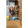 Image 2 : BOX OF FISHING REELS, TACKEL AND FISHING LINE
