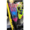 Image 8 : TOTE OF CAMPING ITEMS, STOVE, LANTERNS, AND CAMP DISHES