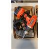 Image 8 : 4 TRAYS OF TOOLS, AIR IMPACT GUNS, CORDLESS DRILL, ELECTRIC STAPLER, FILES AND AIR CONNECTORS AND GA