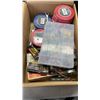 Image 2 : 2 BOXES OF NEW VINYL TAPE, STAPLES AND ELECTRICAL