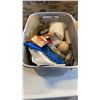 Image 2 : 2 BOXES OF TOOLS, SHOP SUPPLIES, AIR LINE, ROTARY TOOLS