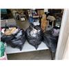 Image 1 : 4 BAGS OF AMAZON OVERSTOCK ITEMS - FACE SHIELDS, MASKS, SLIPPERS, DECOR, ETC