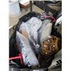 Image 2 : 4 BAGS OF AMAZON OVERSTOCK ITEMS - FACE SHIELDS, MASKS, SLIPPERS, DECOR, ETC