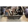 Image 1 : TOTE OF TOOLS, DRYWALL TOOLS, AUTO WAX, CLAMP
