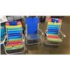 Image 1 : 3 BEACH FOLDING LOUNGE CHAIRS