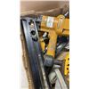 Image 2 : DEWALT SKILSAW WITH ELECTRIC BRAKE, 2 BOSTITCH AIR NAILERS, AND AIR DRILL ALL WORKING