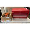 Image 1 : RED TOOL CHEST AND BOX OF TOOLS