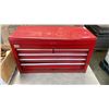 Image 2 : RED TOOL CHEST AND BOX OF TOOLS