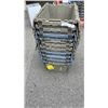 Image 1 : STACK OF 10 STORAGE TOTE WITH BUILT ON LIDS