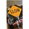 Image 2 : BOX OF HELMETS AND STOP SIGNS