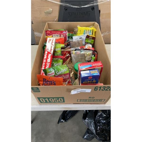 BOX OF NON PERISHABLE FOOD ITEMS