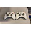 Image 9 : XBOX 360 WITH POWER AND AV CABLE WORKING, 2 CONTROLLERS AND 1 GAME INCLUDES RACING WHEEL AND PEDAL S