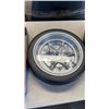 Image 4 : TIRE CLOCK, BAGS AND EVS SIZE LARGE DIRT BIKE HELMET
