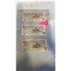 Image 2 : 3 MINT CANADIAN 1986 $2 BILLS LAST ISSUE