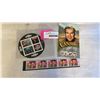 Image 1 : 3 SETS OF NEW STAMPS - ELVIS, THE TRAGICALLY HIP, RUSH, GUESS WHO, LORNE GREEN, JOHN CANDY, ETC.