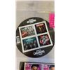 Image 2 : 3 SETS OF NEW STAMPS - ELVIS, THE TRAGICALLY HIP, RUSH, GUESS WHO, LORNE GREEN, JOHN CANDY, ETC.
